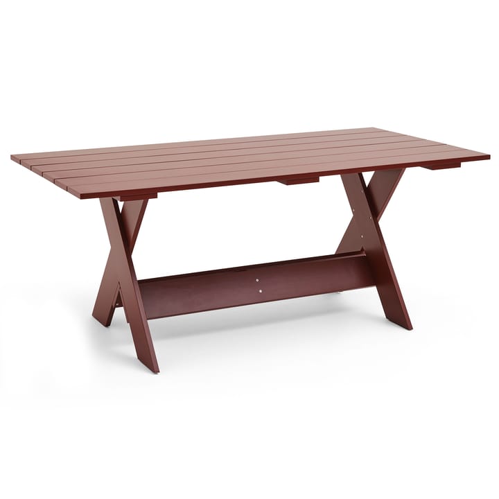 Crate Dining Table bord 180x89,5 cm lackad furu - iron red - HAY