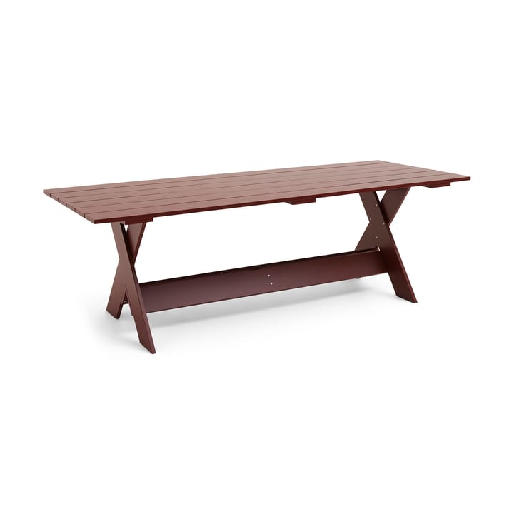 Crate Dining Table bord 230x89,5 cm lackad furu - Iron red - HAY