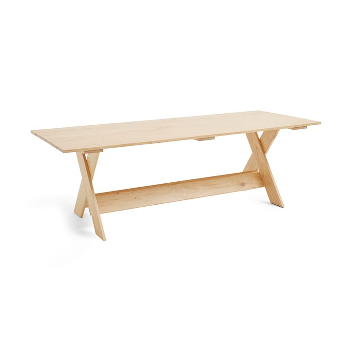 Crate Dining Table bord 230x89,5 cm lackad furu - Klar - HAY