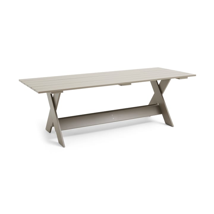 Crate Dining Table bord 230x89,5 cm lackad furu - London fog - HAY