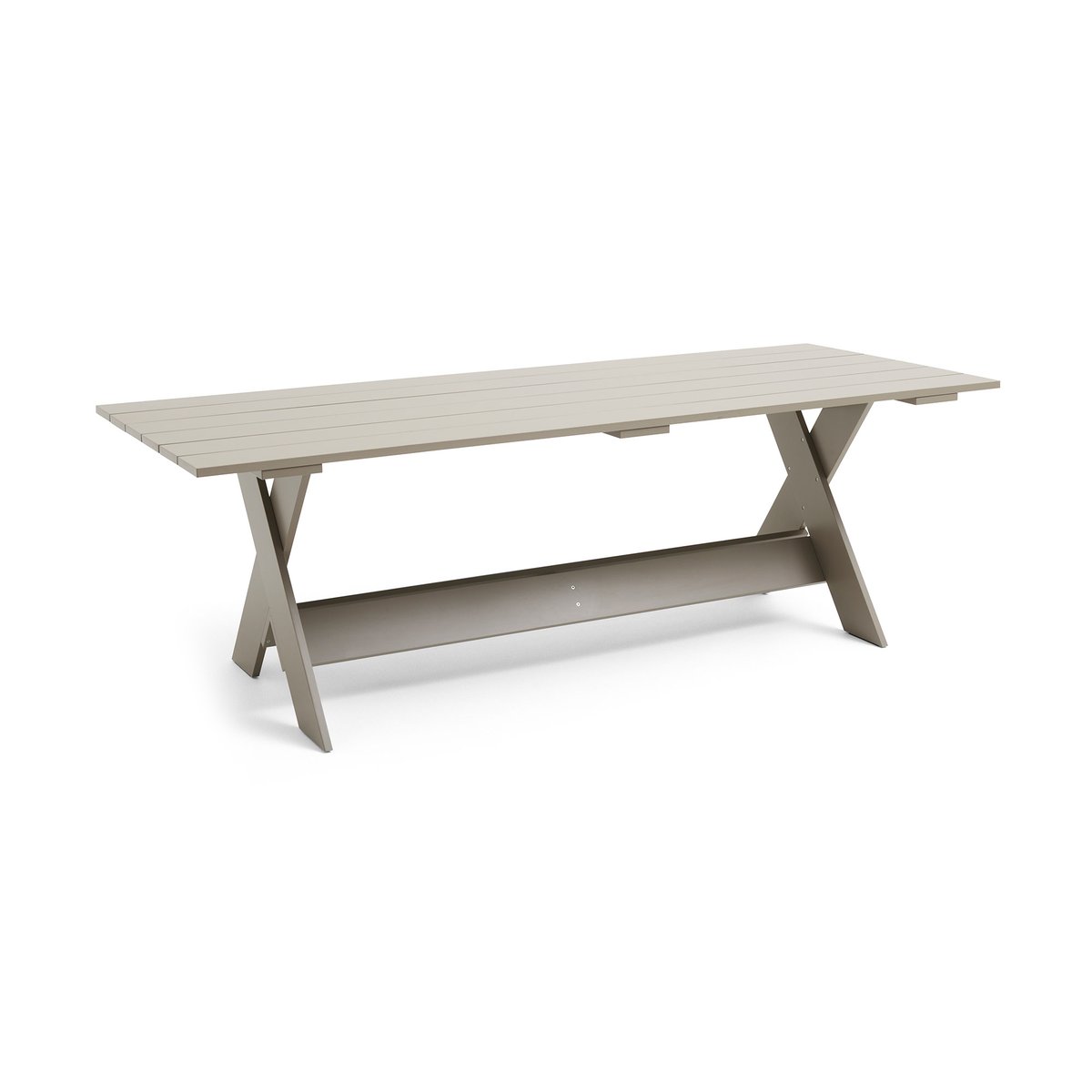 HAY Crate Dining Table bord 230x89,5 cm lackad furu London fog