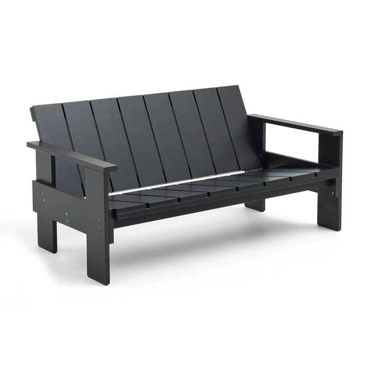 Crate Lounge soffa lackad furu - Black - HAY