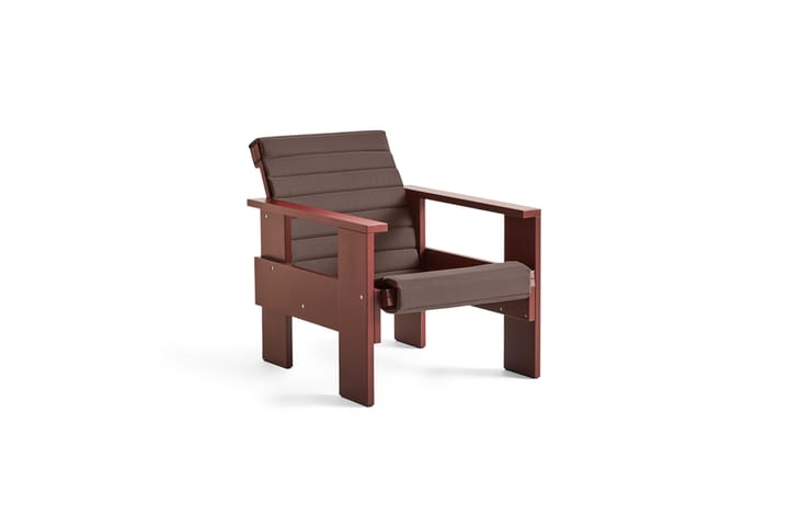 Crate loungestol lackad furu - Iron red - HAY