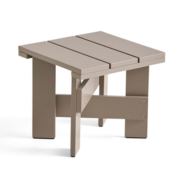 Crate Low Table bord 45x45x40 cm lackad furu - London fog - HAY