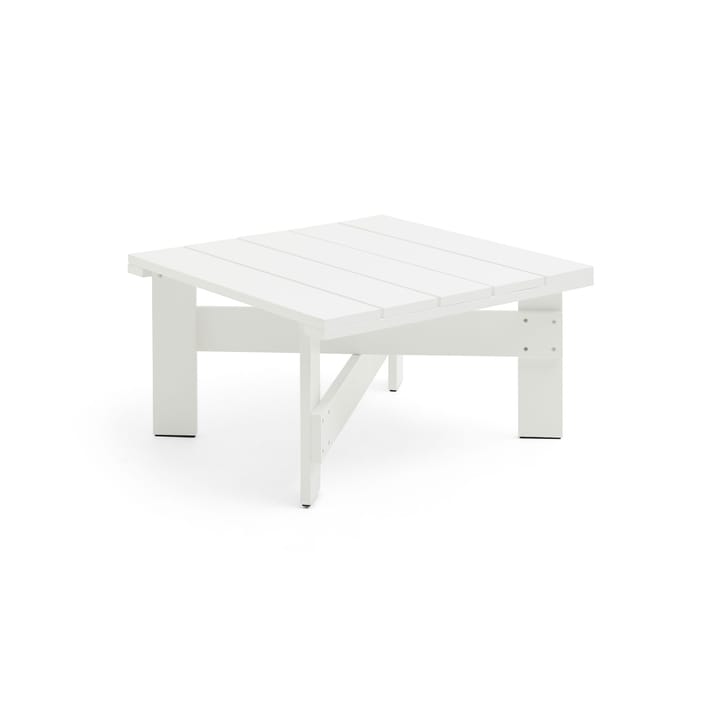 Crate Low table bord 75,5x75,5 cm lackad furu - White - HAY