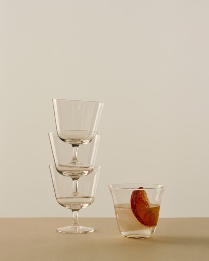 Curve Stem dricksglas 2-pack, Clear HAY