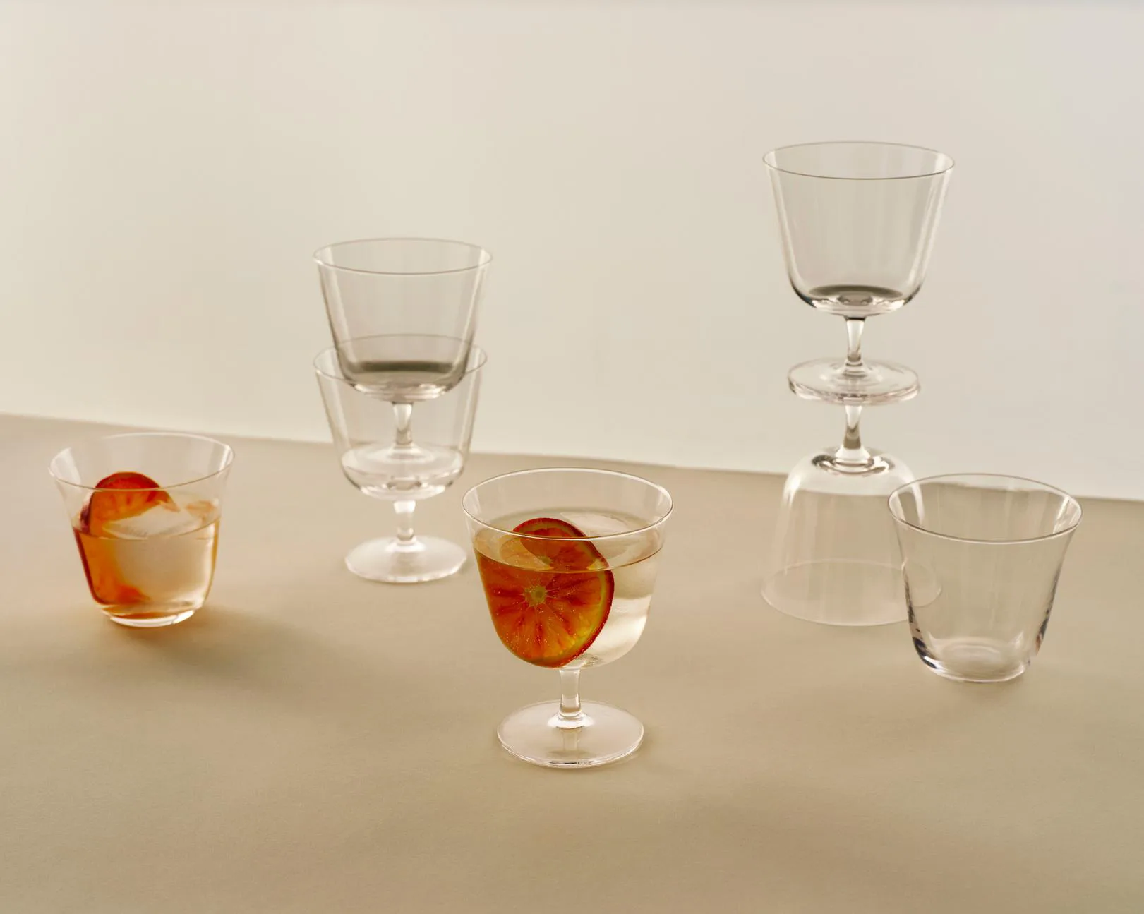 Curve Tumbler dricksglas 2-pack, Clear HAY