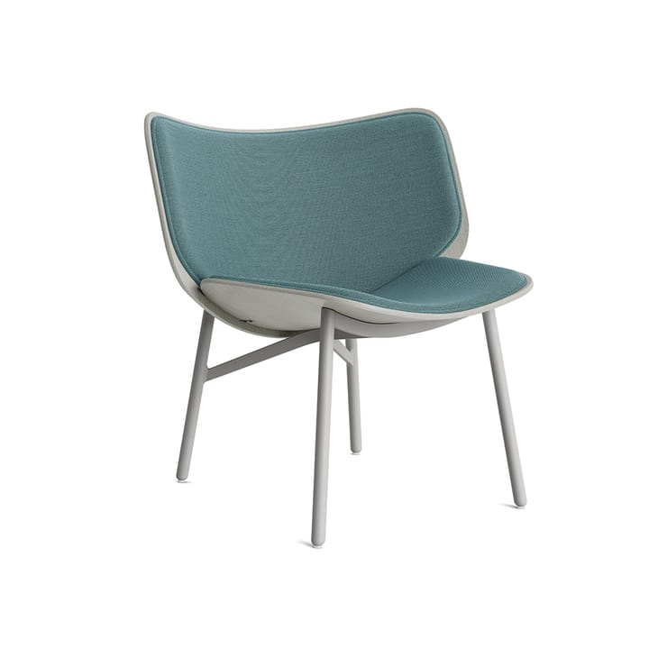 Dapper loungefåtölj - Aqua-dusty grey ek-grått stativ - HAY
