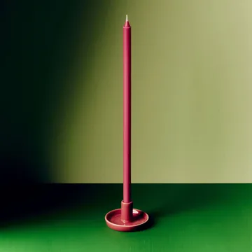 Disc ljusstake - Berry pink, x-small, Ø7x4 cm - HAY