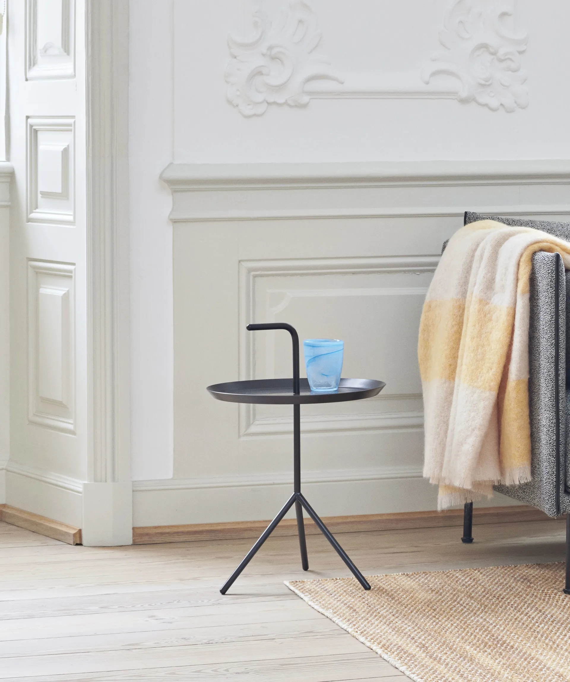 DLM sidobord Ø38 cm, Black HAY