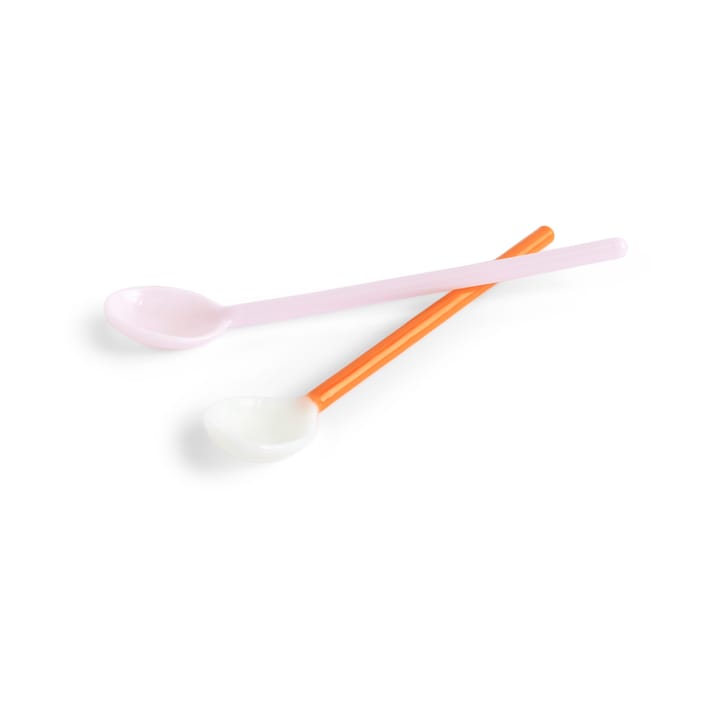 Duo glassked 2-pack, Light pink-bright orange HAY
