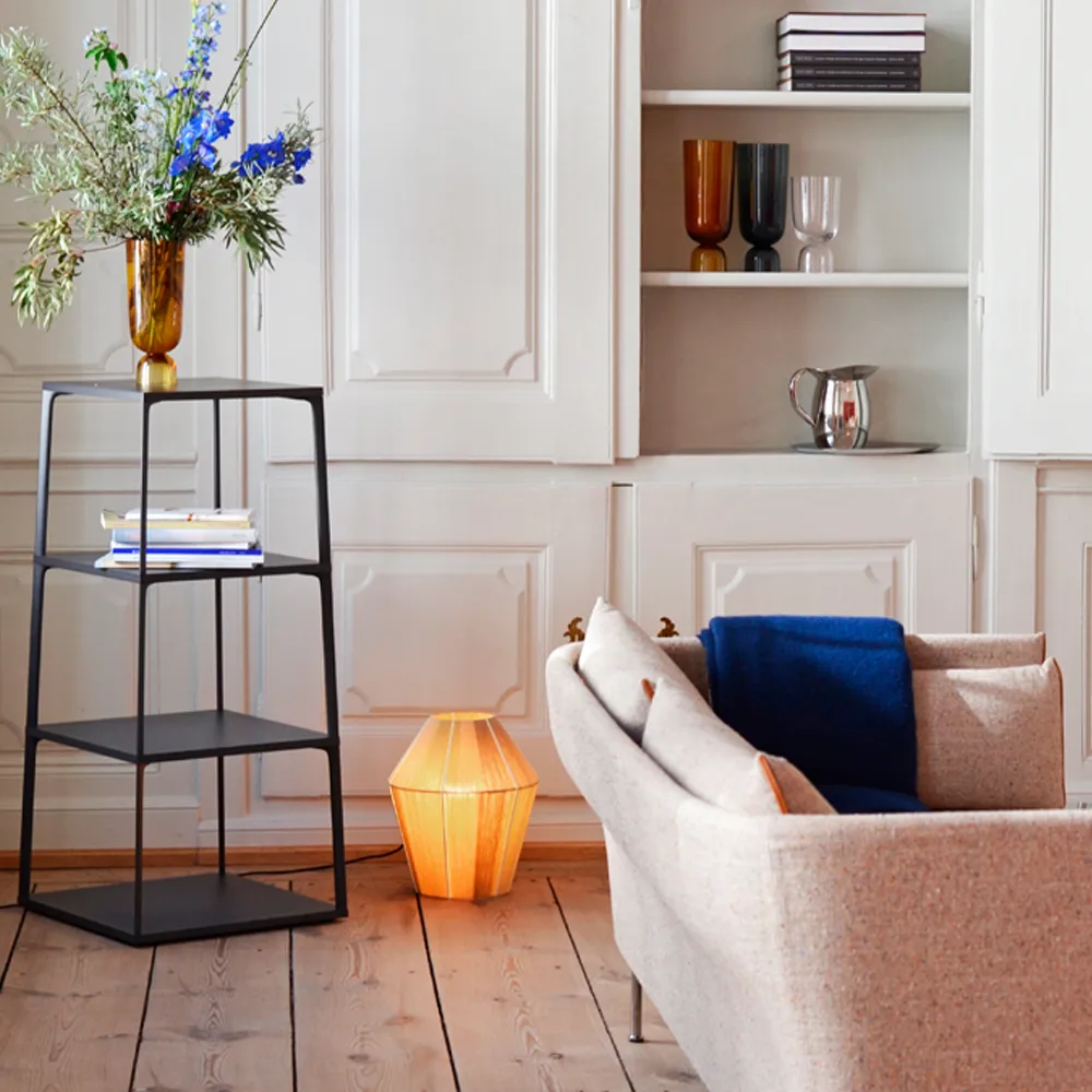 Eiffel Square 4 layer hylla, Ink black HAY