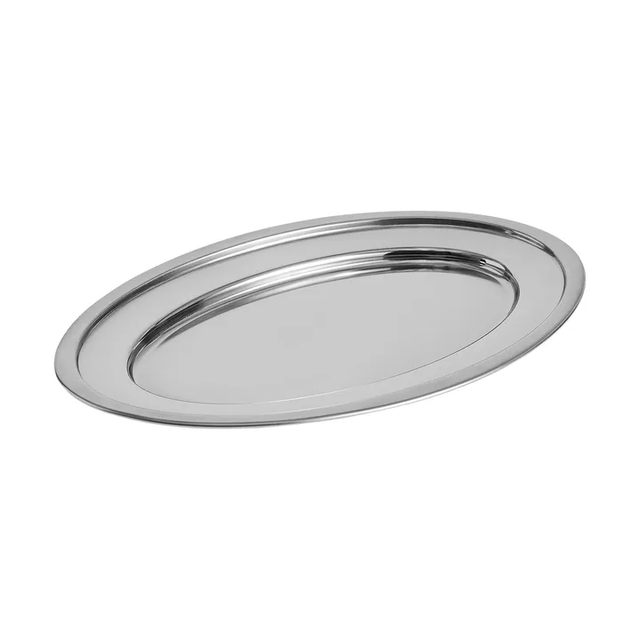 Essential Steel serveringsfat - Rostfritt stål, ovalt, Large - HAY