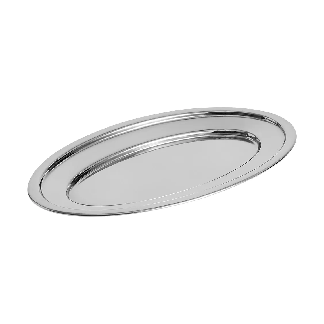 Essential Steel serveringsfat, Rostfritt stål, ovalt, medium HAY