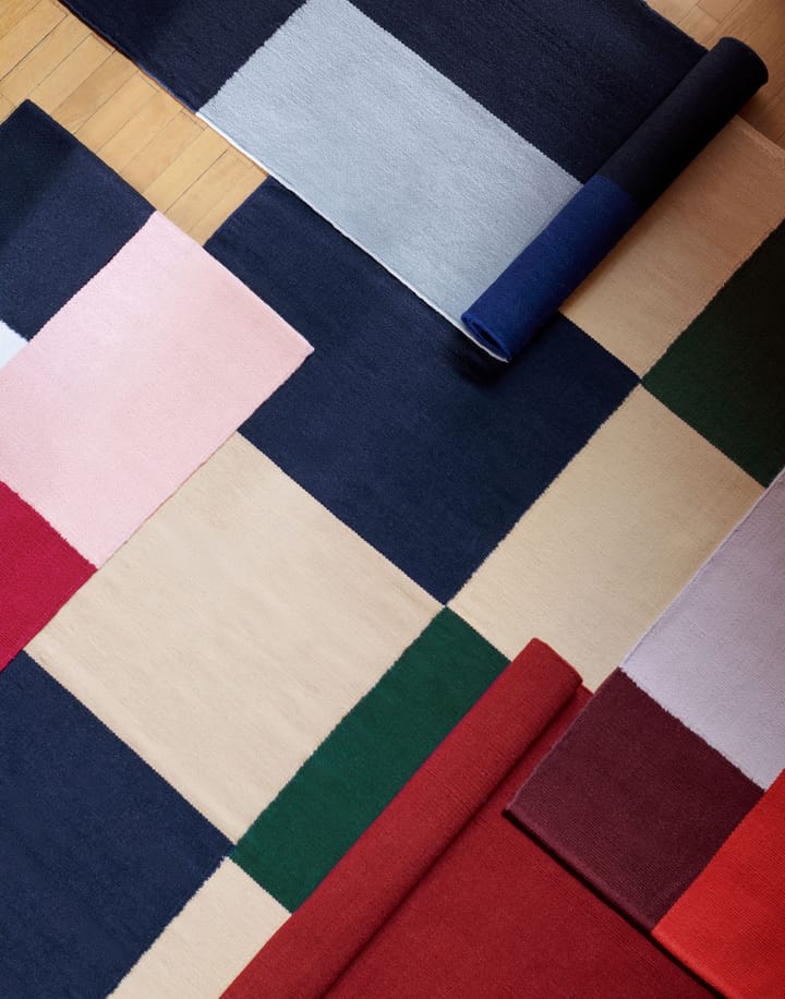 Ethan Cook Flat Works matta 200x300 cm, Peach green check HAY