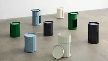 Facet Cabinet 100 sidobord - Spinach green - HAY