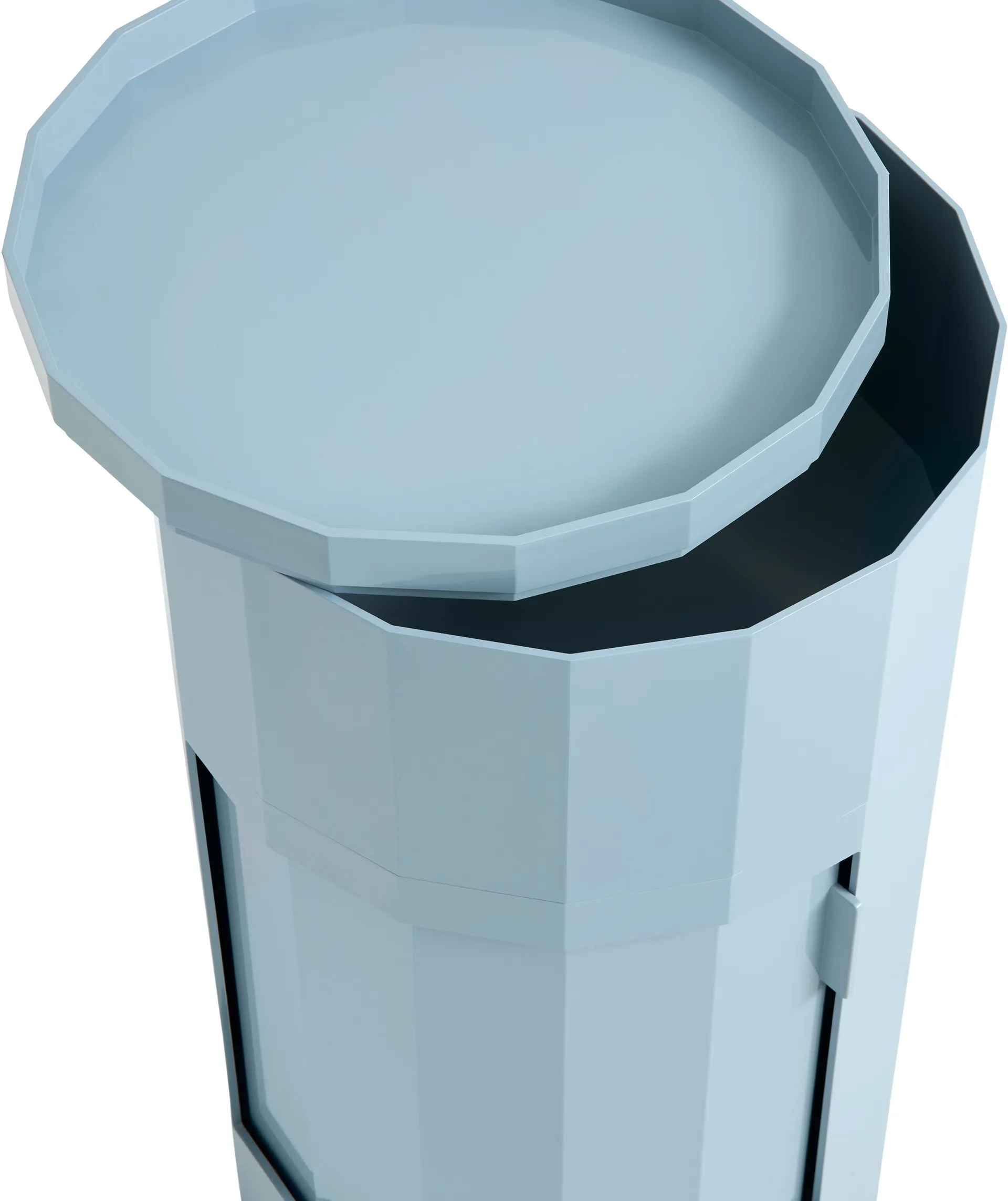 Facet Cabinet 110 sidobord, Misty blue HAY