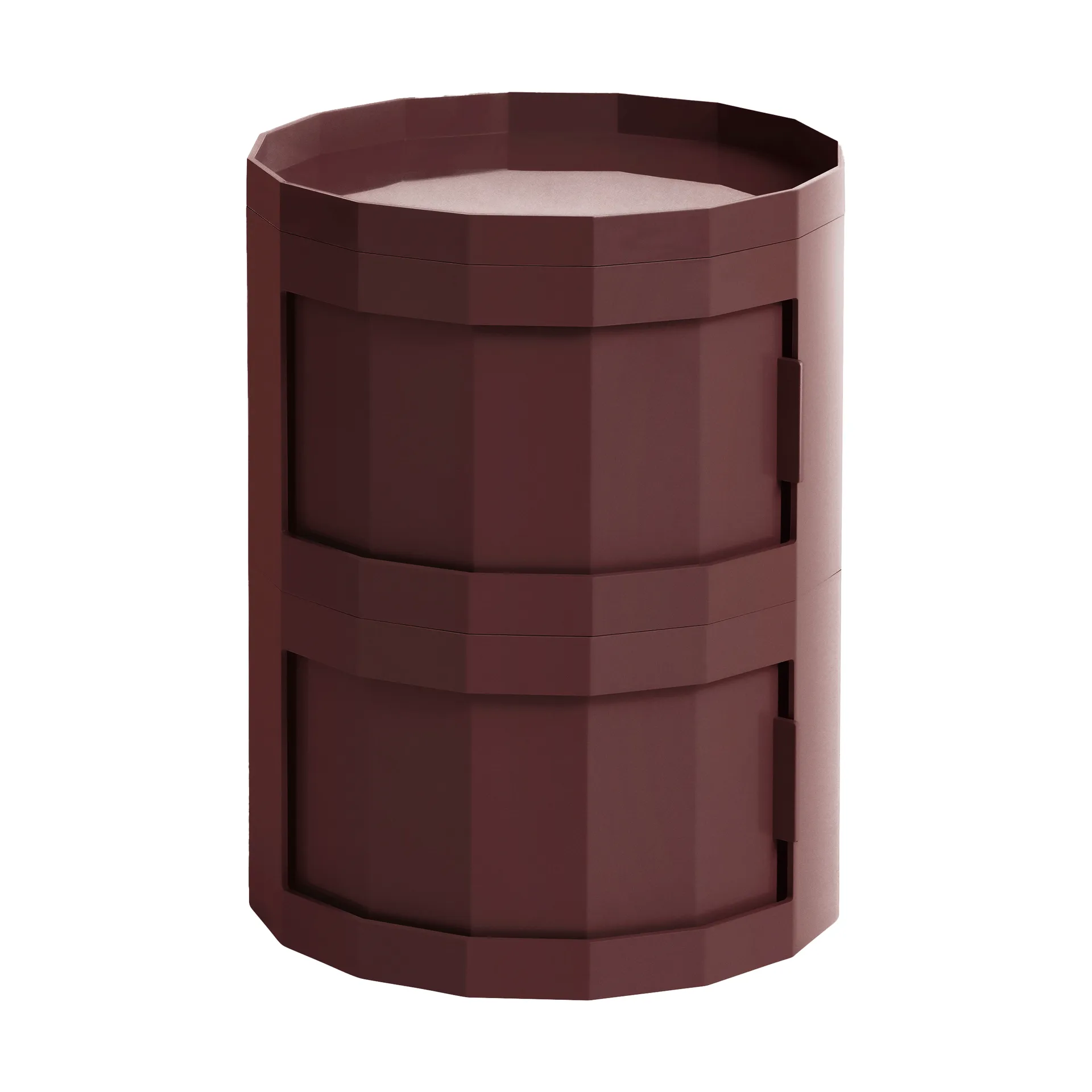 Facet Cabinet 20 sidobord, Burgundy HAY