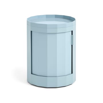 Facet Cabinet low sidobord med fötter-hjul 49 cm - Misty blue - HAY