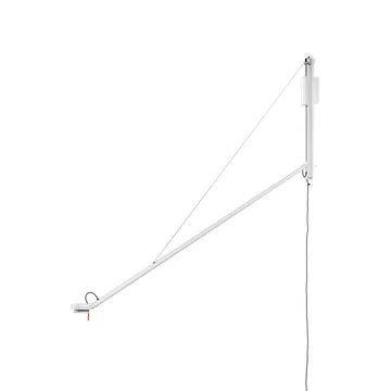 Fifty-Fifty vägglampa - Cream white - HAY