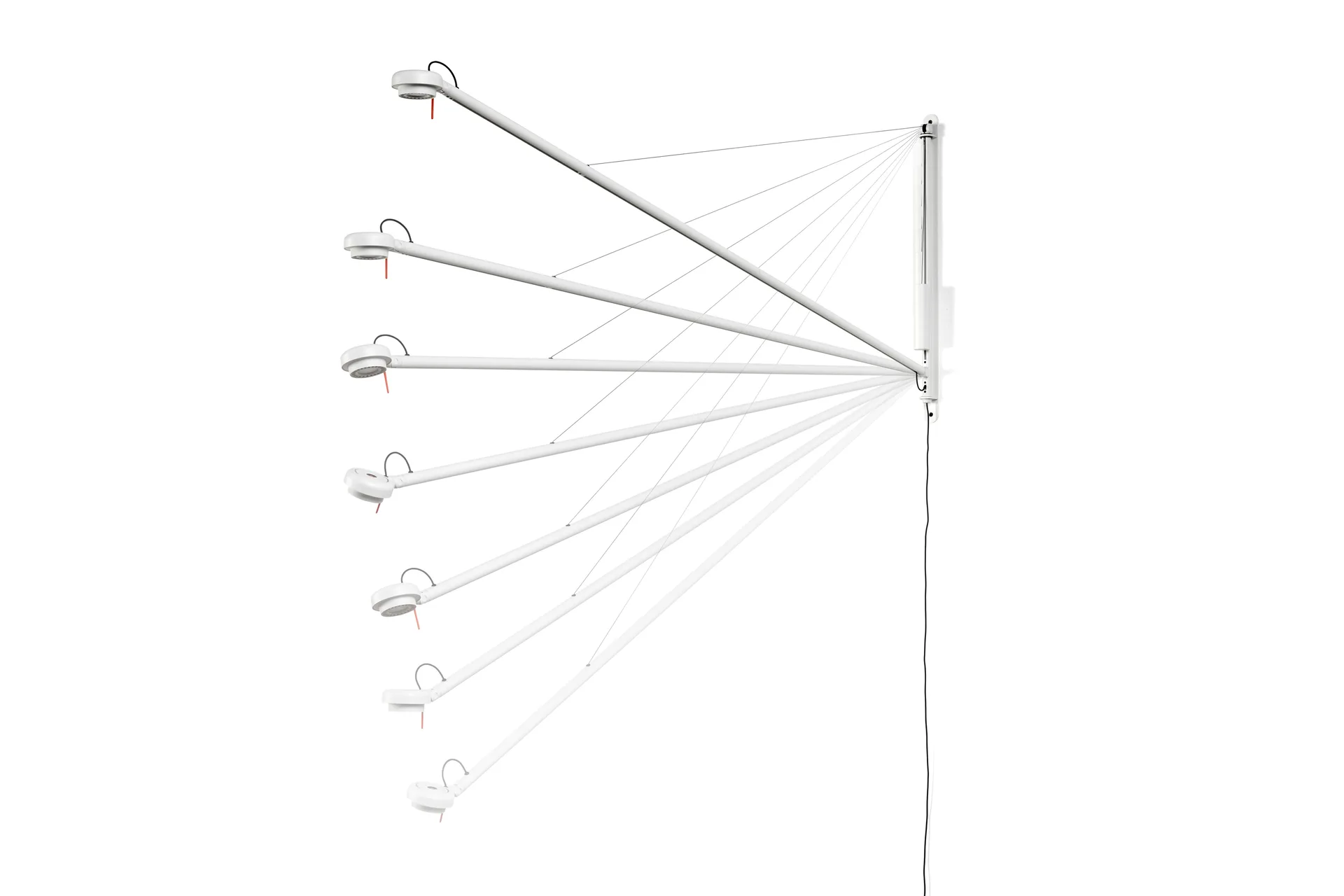 Fifty-Fifty vägglampa, Cream white HAY