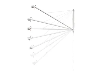 Fifty-Fifty vägglampa - Cream white - HAY