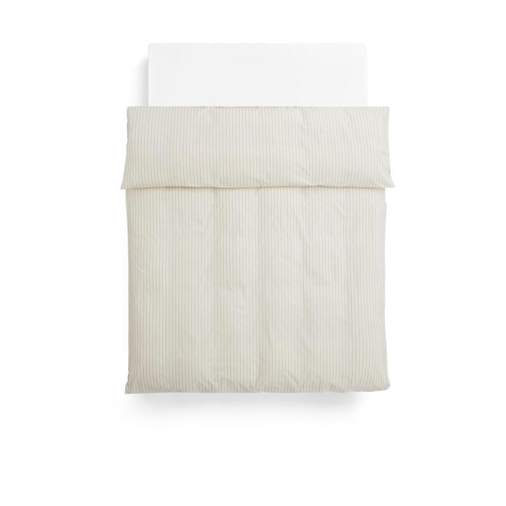 Fineline påslakan 150x210 cm - Ivory - HAY