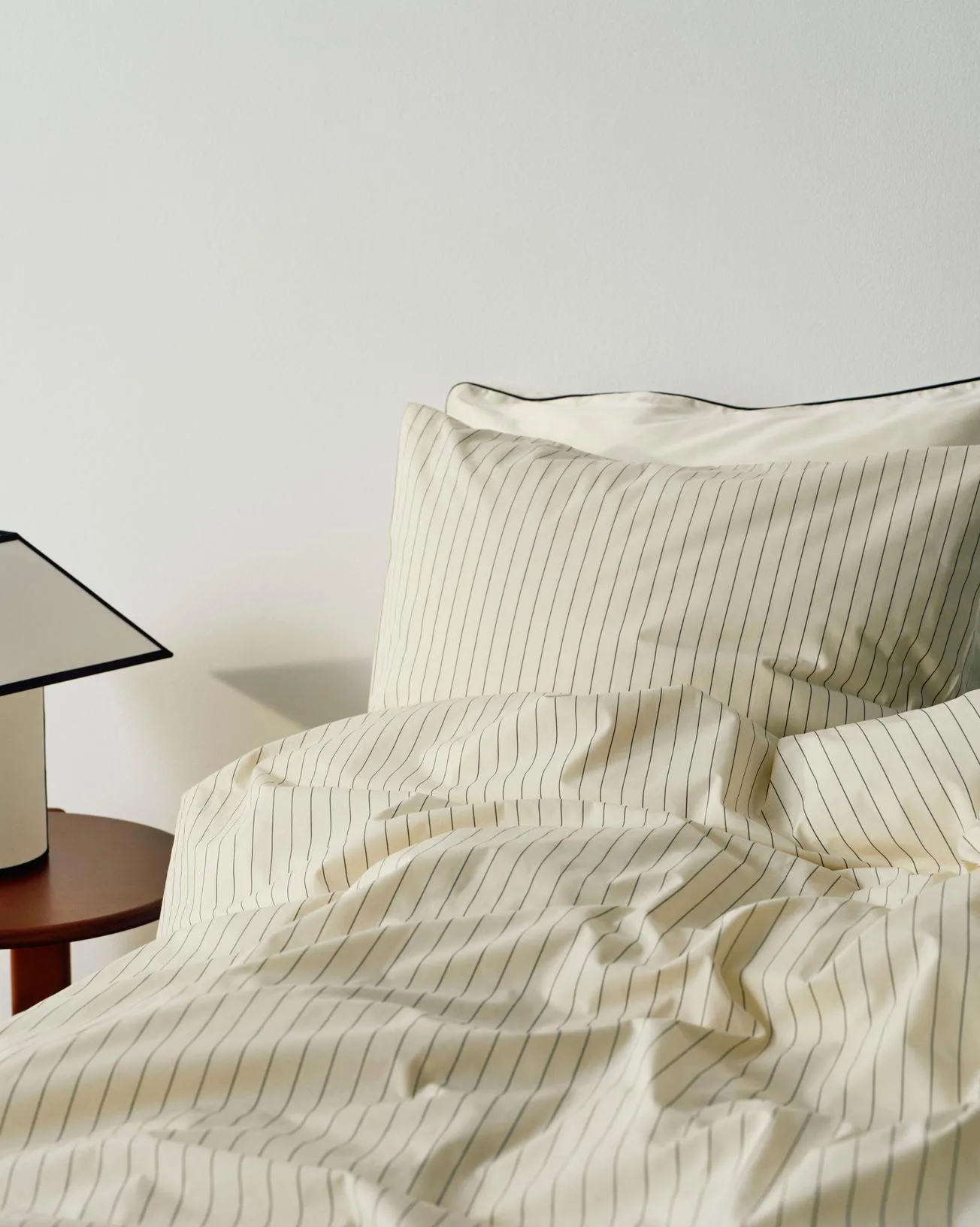 Fineline påslakan 150x210 cm, Ivory HAY