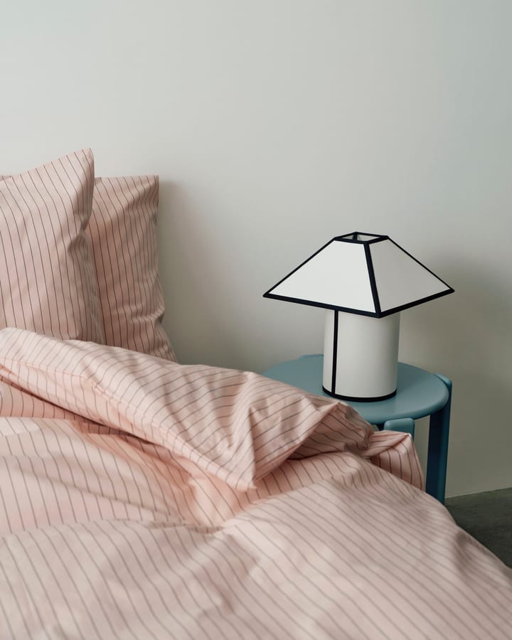 Fineline påslakan 150x210 cm, Soft pink HAY