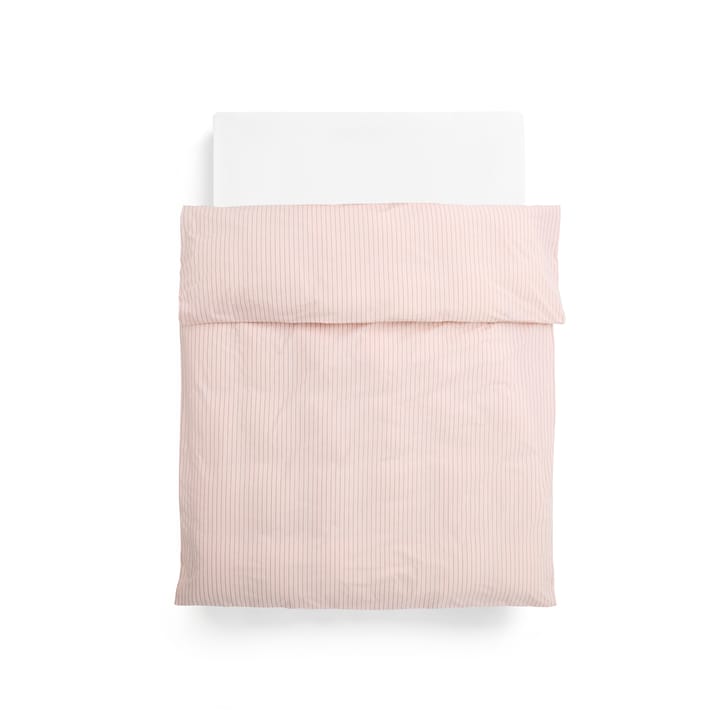 Fineline påslakan 220x240 cm - Soft pink - HAY