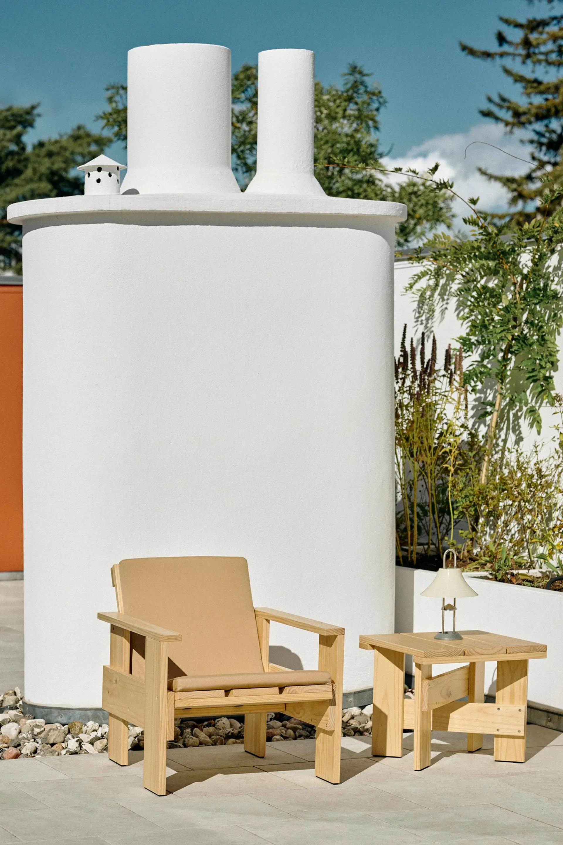 Folding dyna till Crate loungestol, Beige HAY