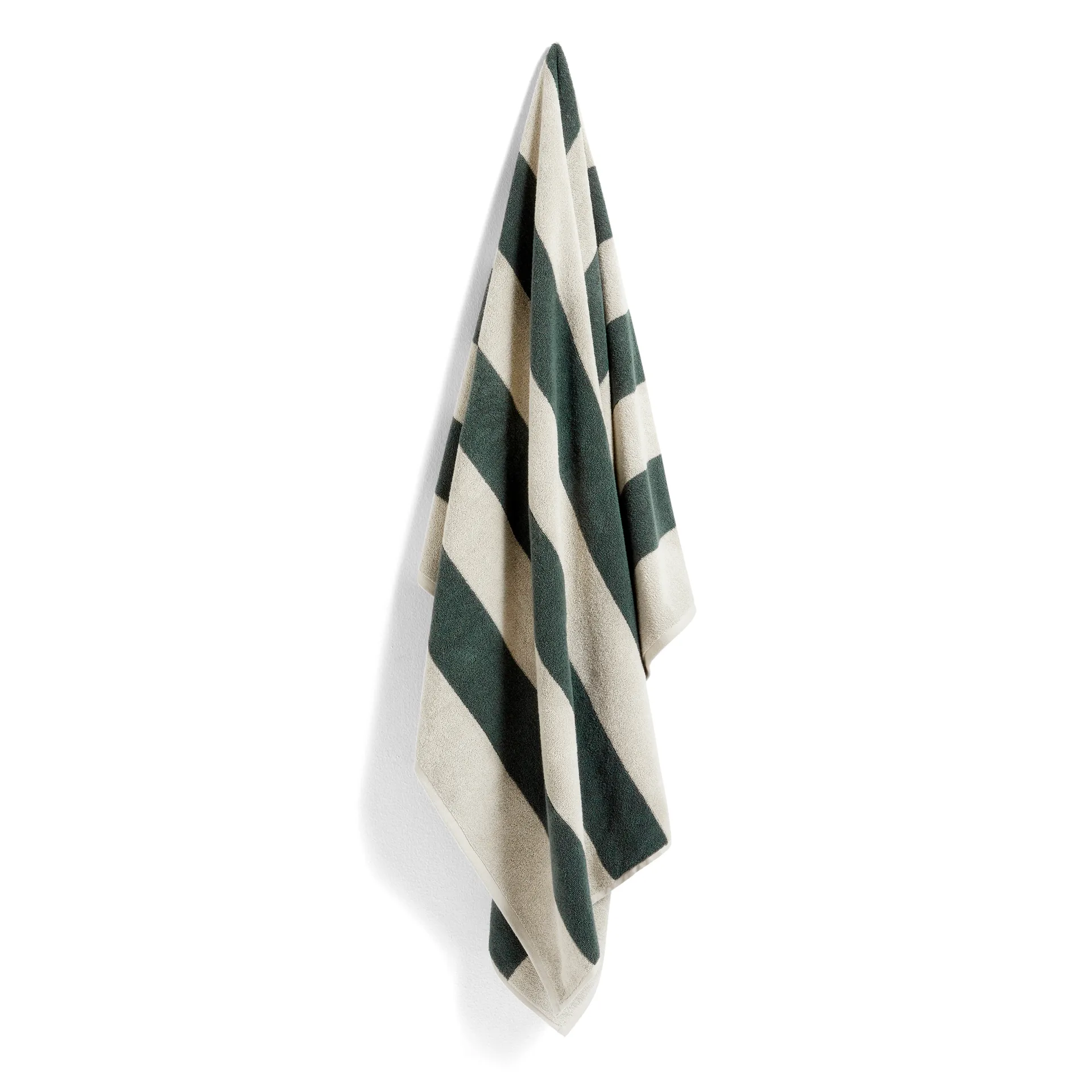 Frotté Stripe badlakan 100x150 cm, Dark green HAY
