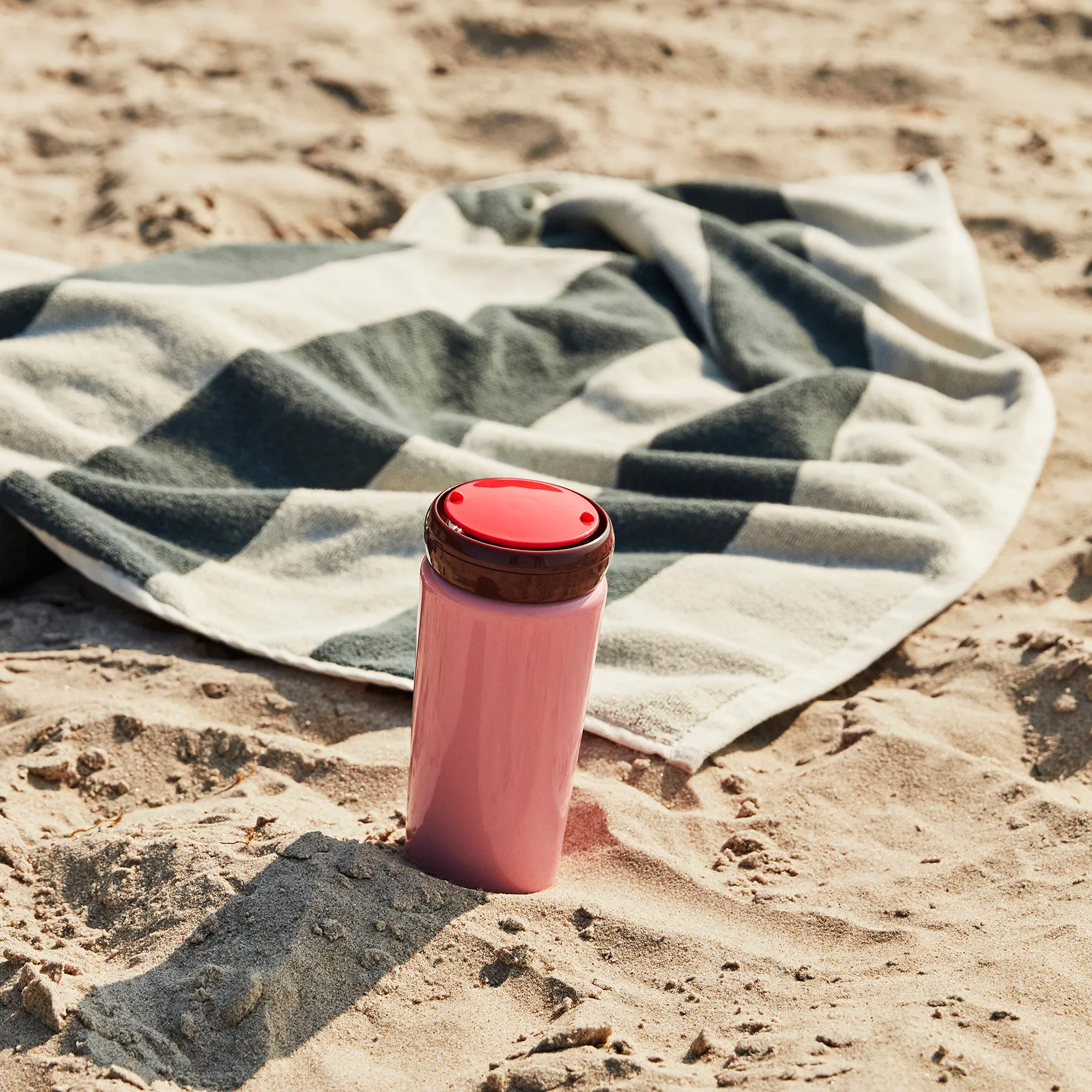 Frotté Stripe badlakan 100x150 cm, Dark green HAY