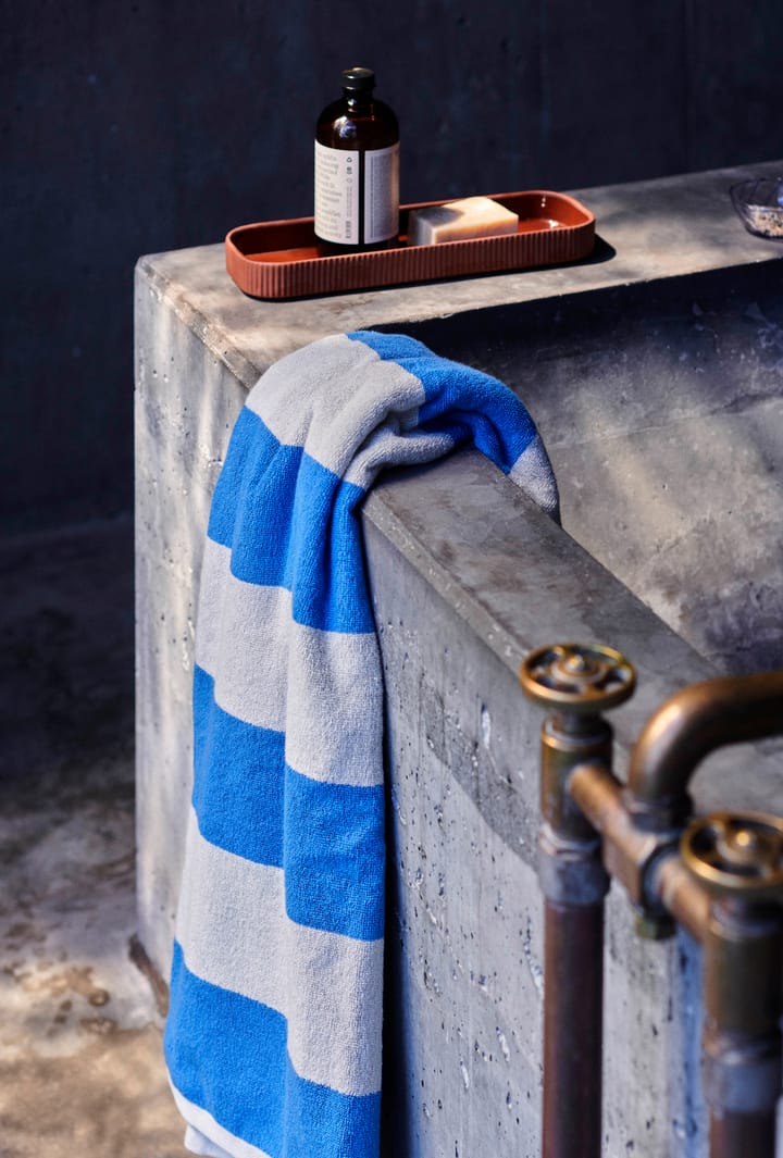 Frotté Stripe handduk 50x100 cm, Blue HAY
