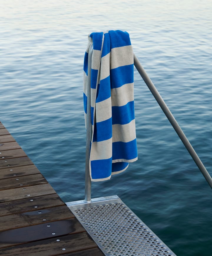 Frotté Stripe handduk 50x100 cm, Blue HAY