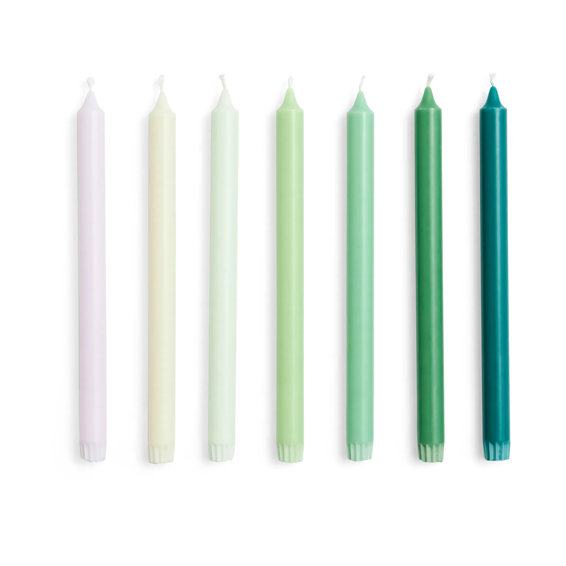 Gradient Candle ljus 7-pack, Greens HAY