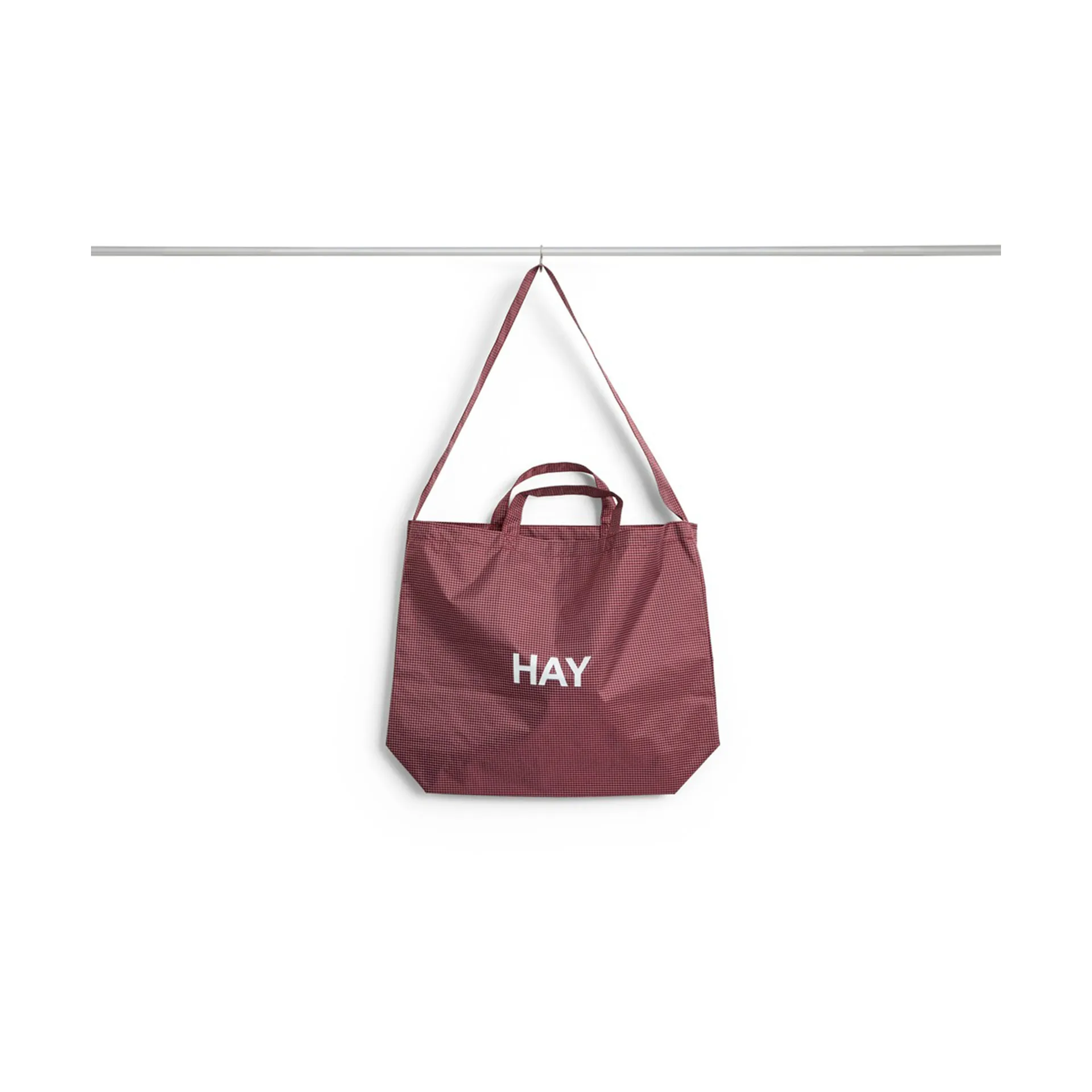 Grid Crossover Bag väska medium, Burgundy, medium HAY