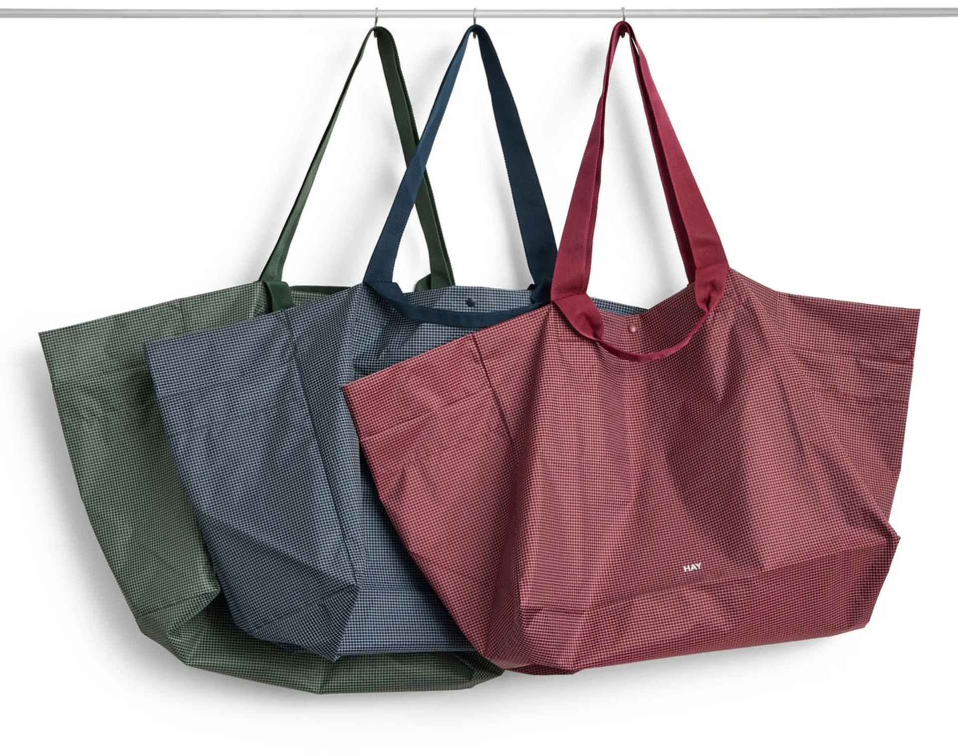 Grid Weekend Bag väska, Burgundy, medium HAY