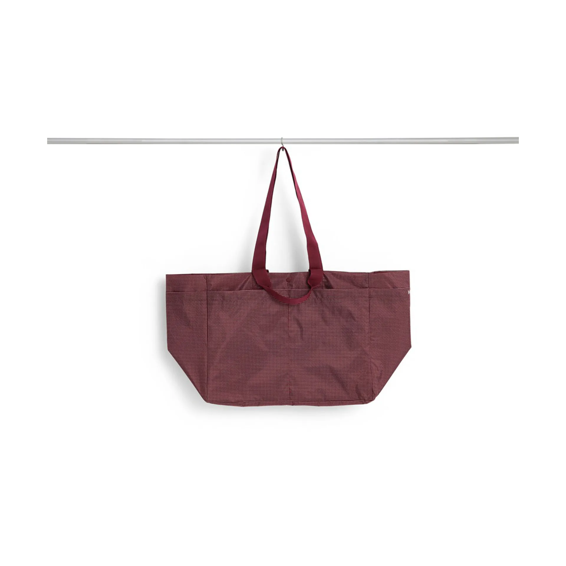 Grid Weekend Bag väska, Burgundy, medium HAY