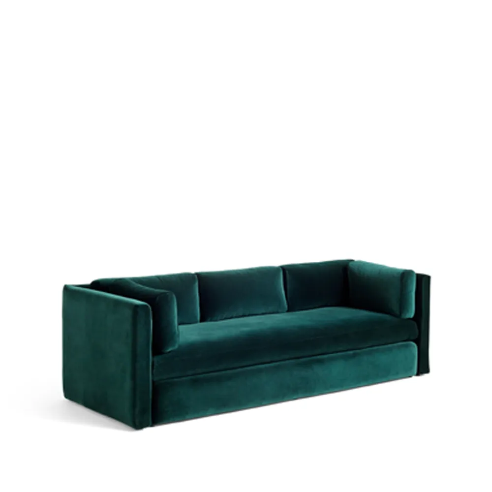 Hackney 3-sits soffa, tyg lola 6726 dark green HAY