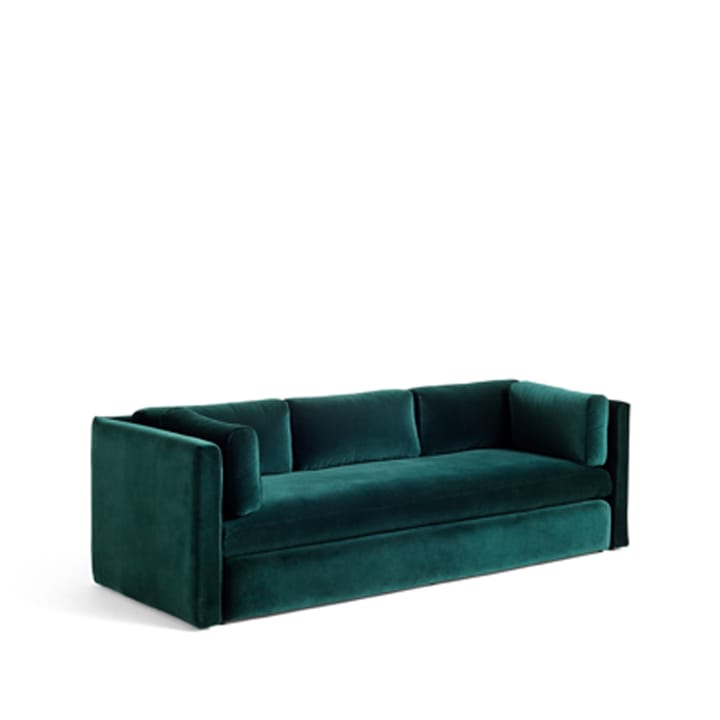 Hackney 3-sits soffa - tyg lola 6726 dark green - HAY