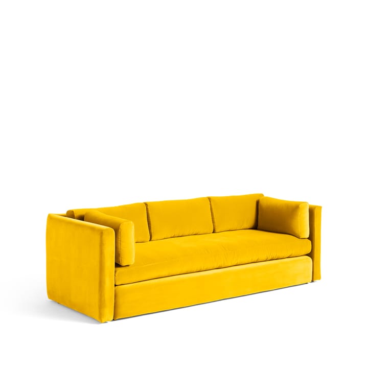 Hackney 3-sits soffa - tyg lola yellow - HAY