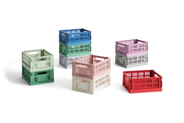 HAY Colour Crate Mini 13x17 cm 2-pack, Dark mint HAY