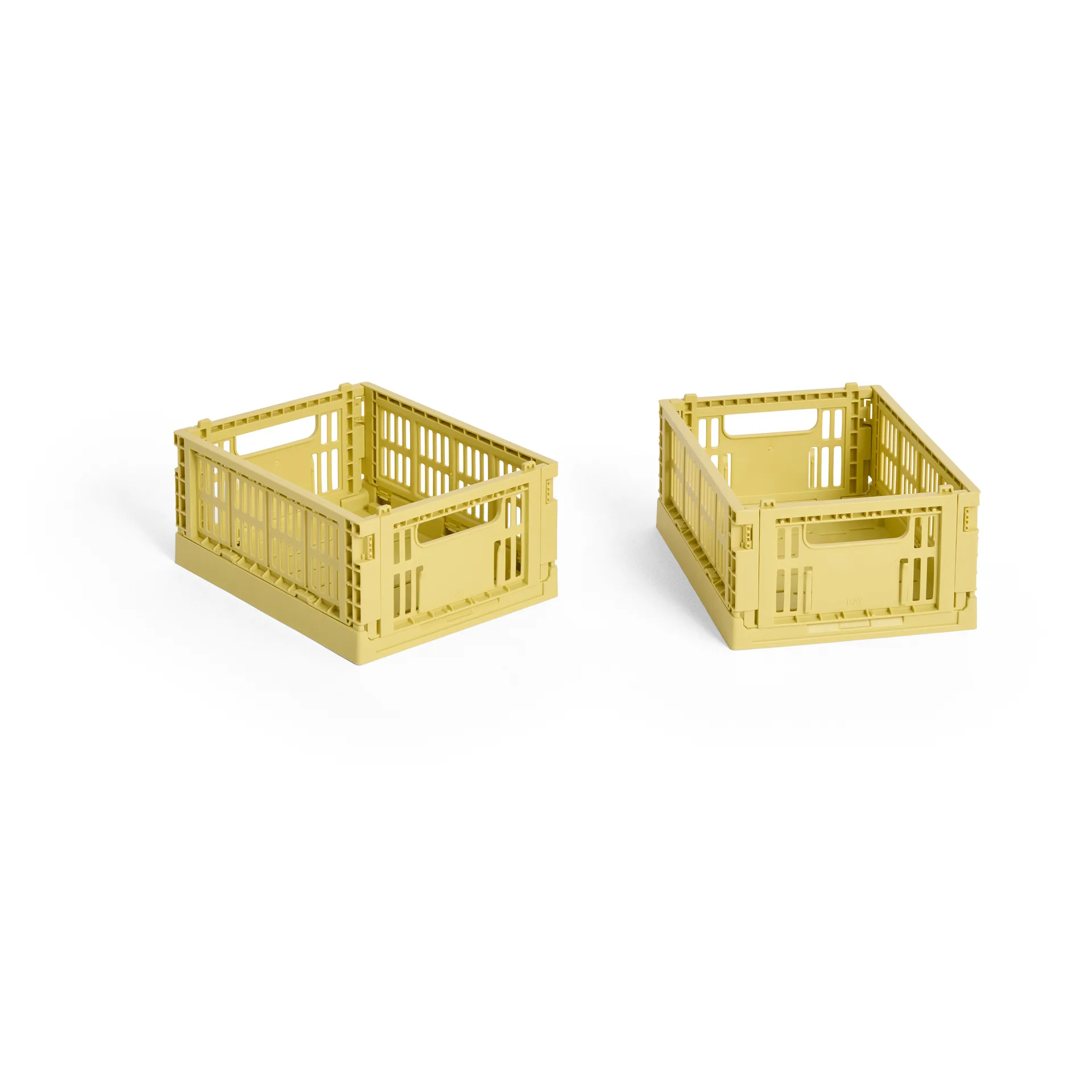 HAY Colour Crate Mini 13x17 cm 2-pack, Dusty yellow HAY