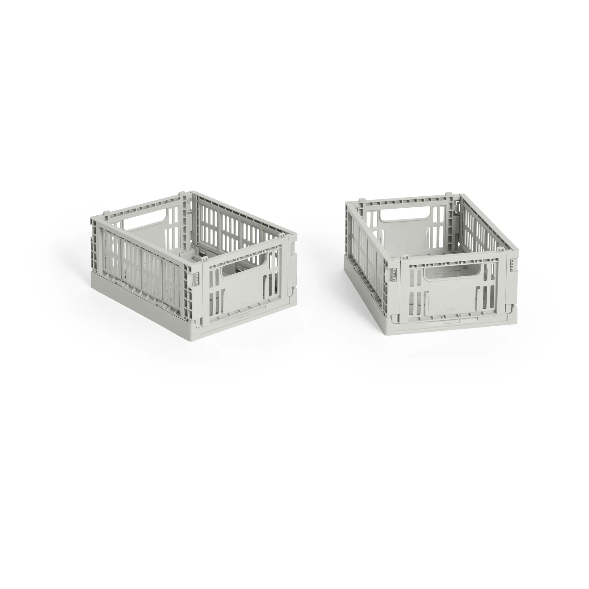 HAY Colour Crate Mini 13x17 cm 2-pack, Grey HAY