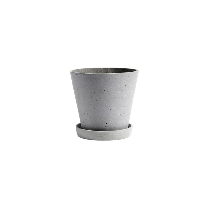 HAY Flowerpot with saucer kruka S Ø11 cm - Grå - HAY