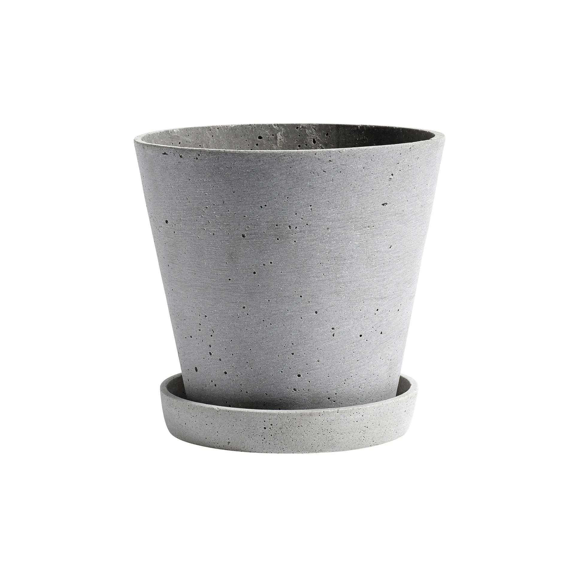 HAY Flowerpot with saucer kruka XXL Ø26 cm, Grå HAY