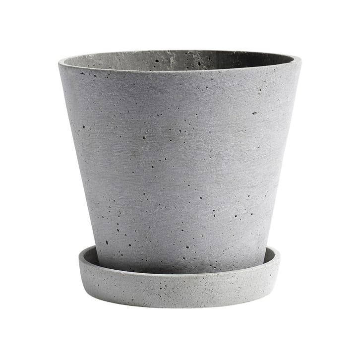 HAY Flowerpot with saucer kruka XXXL Ø34 cm - Grå - HAY