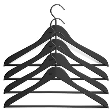 HAY galge med stång slim 4-pack - Svart - HAY