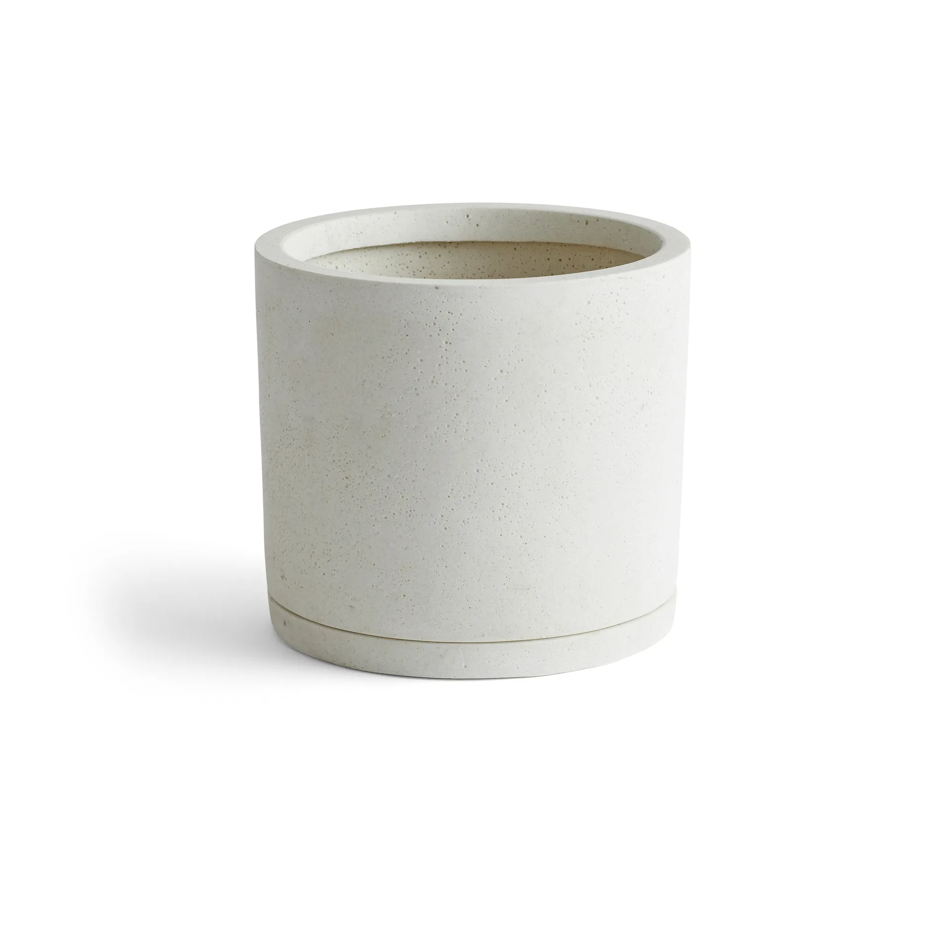 HAY Plant Pot with saucer kruka XXL Ø24 cm, Vit HAY